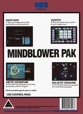 Mindblower Pak (Australia) (Unl) box cover back